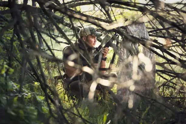Brustgeschirr oder Rucksack für die Jagd