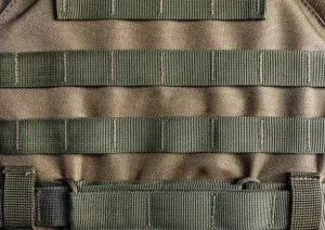 a military armor vest molle system