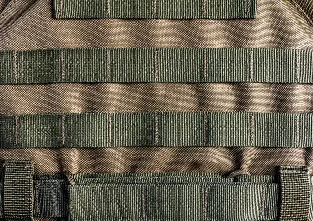 a military armor vest molle system