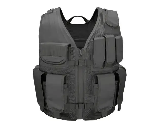 black load bearing vest