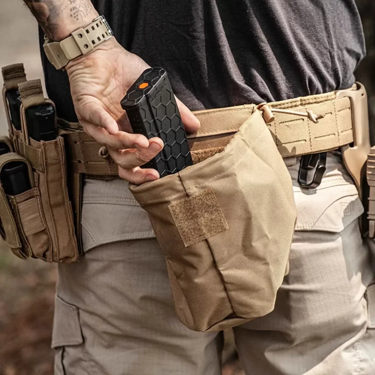 dump pouch for duty belt