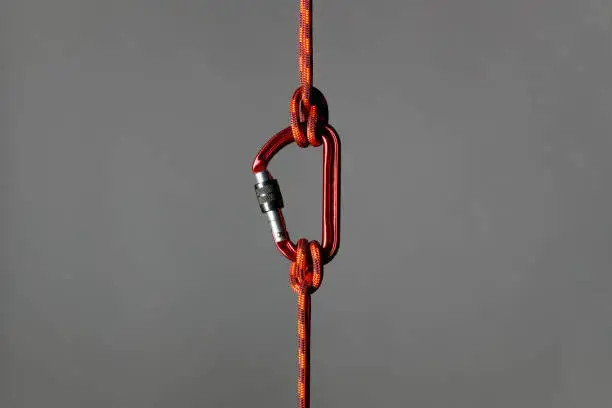 red carabiner