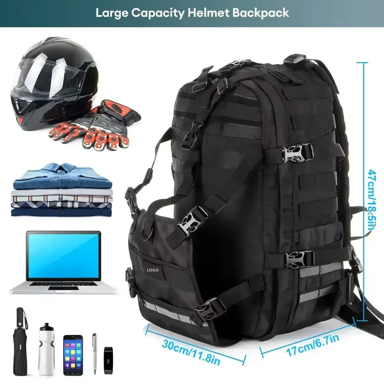 large capacity helmet backpack