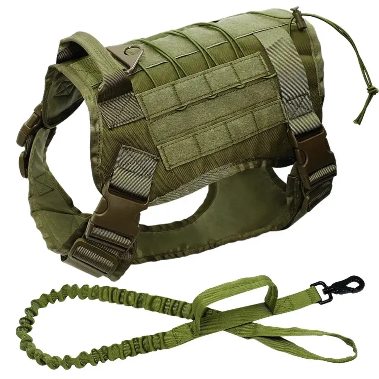 Tactical dog vest with MOLLE system