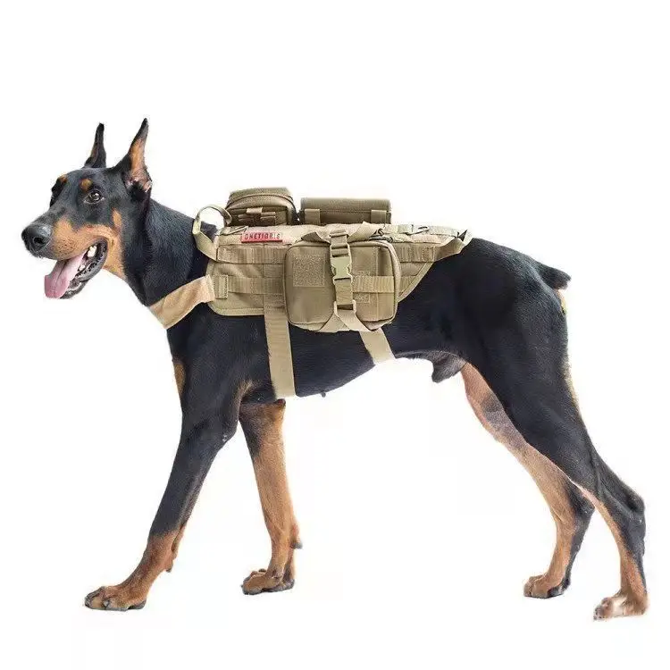 Tactical service dog vest with Velcro patches