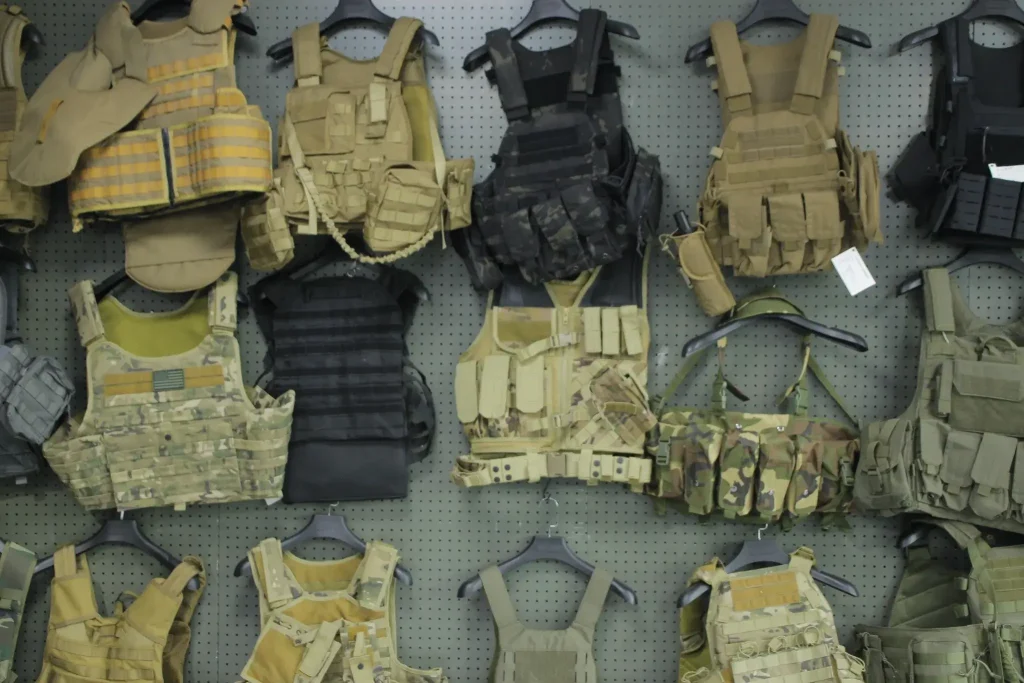 tactical-vests in the show room