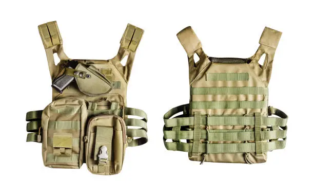 modular tactical vests with customizable pouches and attachments.